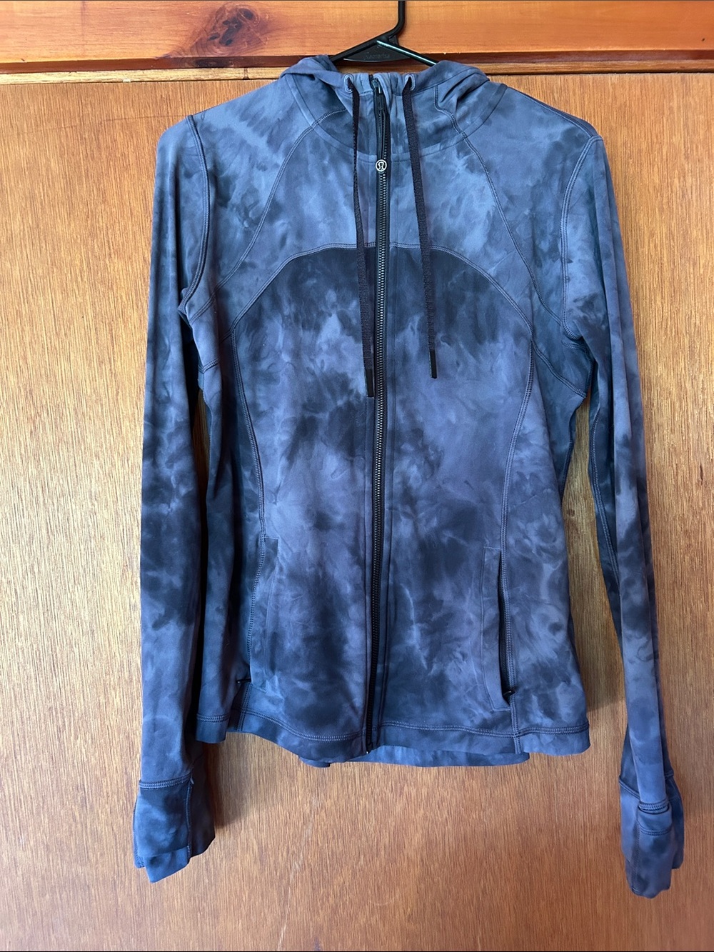 lululemon athletica Women's Black Tie-Dye Zip Hoodie